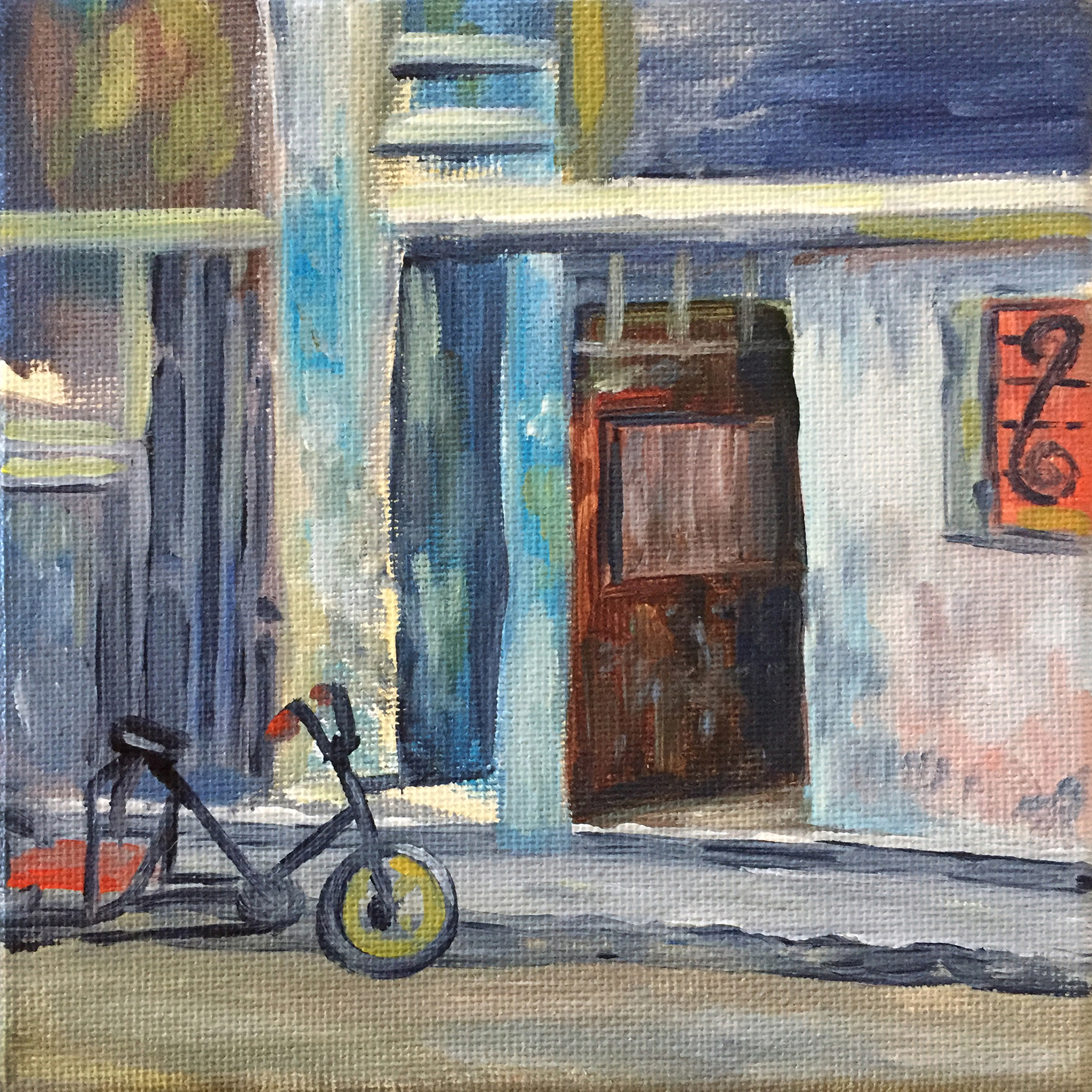 Street Scene with Bicycle