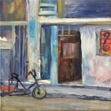 Street-Scene-with-Bicycle-6x6