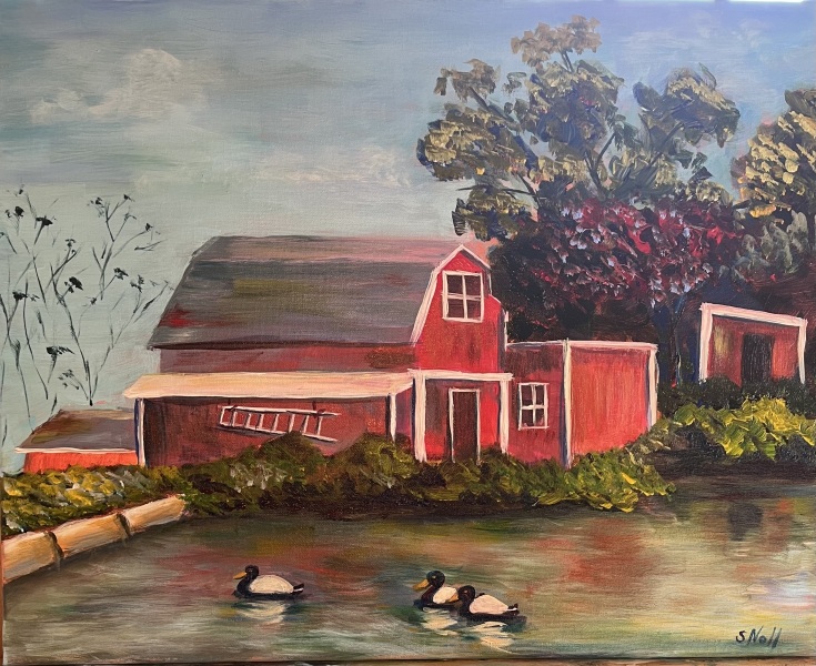 Loma Vista Farm, Vallejo CA, Acrylic 16x20